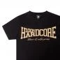Preview: 100% Hardcore T-Shirt "Essential" black gold detail