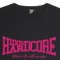 Mobile Preview: 100_procent_hardcore_damen_t-shirt_essential_cropped-schwarz-pink_logo