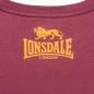 Mobile Preview: Lonsdale T-Shirt Gots vintage oxblood logo detail