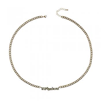 Preview: 100% Hardcore Halskette "Logo" - gold