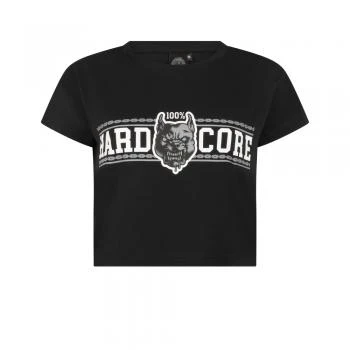 100% Hardcore Cropped Tee Vorne