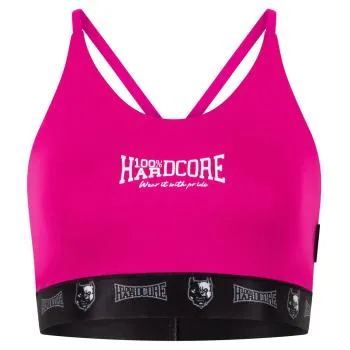 100% Hardcore Lady Sport Top "Taping" Pink