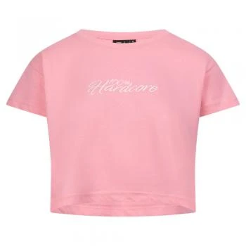 100% Hardcore Croptop "Established" pink