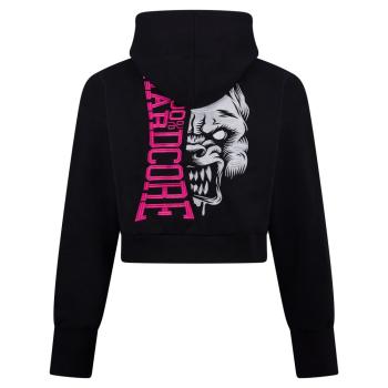 Preview: 100% Hardcore Cropped Hoodie "Essential" Pink