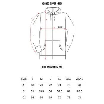 100% Hardcore Hooded Zipper "Essential Taped"