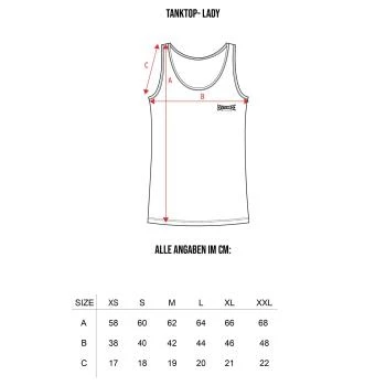 100% Hardcore Lady Tanktop "Dream Allover" (xs)