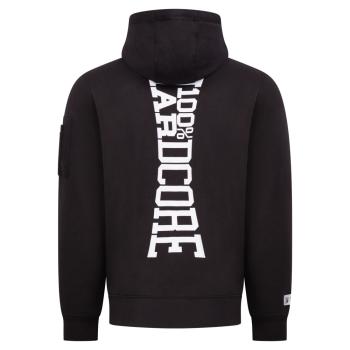 Preview: 100% Hardcore Hooded Zipper "Vertical" Schwarz-Weiss