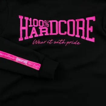 100 procent hardcore lady zipper logo