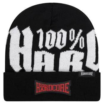 100% Hardcore Beanie "Text"