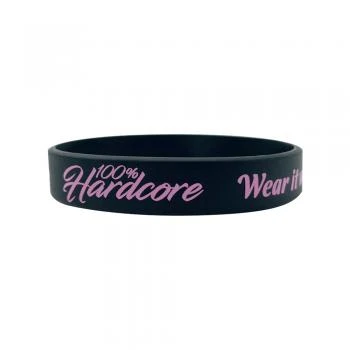 100% Hardcore Silicon Wristband "Wear It" pink