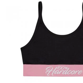 100% Hardcore Sporttop "with pride" schwarz-pink