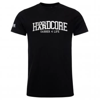 100% Hardcore T-Shirt "Gabber 4 Life" schwarz (s)