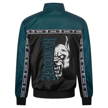 100% Hardcore Trainingsjacke "Essential" blau-gruen
