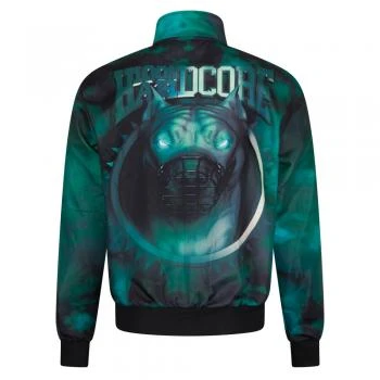 100% Hardcore Trackjacket "Neon Dog" green