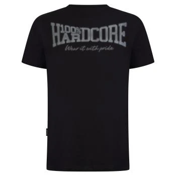 100% Hardcore T-shirt "Reflective" schwarz