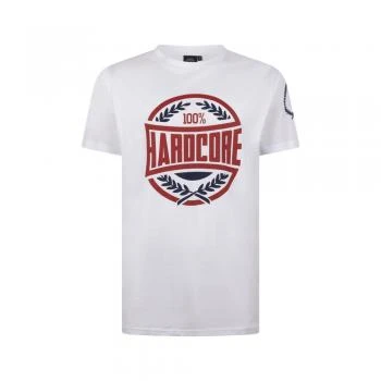 100% Hardcore T-Shirt "Victory"white front