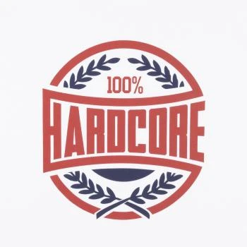 100% Hardcore T-Shirt "Victory" weiss logo