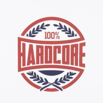 100% Hardcore T-Shirt "Victory" white logo