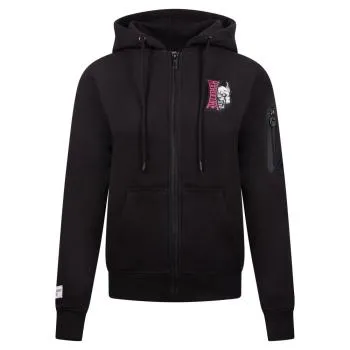 100 procent hardcore lady kapuzenjacke front