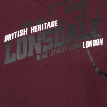 Lonsdale T-Shirt Walkley oxblood