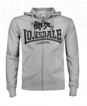 Lonsdale Kapuzensweatjacke "Krafty" grau