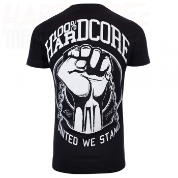 Preview: 100% Hardcore T-Shirt "Raise Your Fist" schwarz