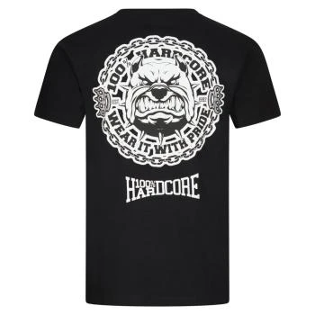 100_procent_hardcore_tshirt_bulldog_schwarz_front