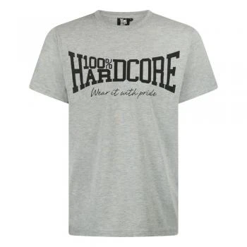 100% Hardcore T-Shirt "Essential" grey front
