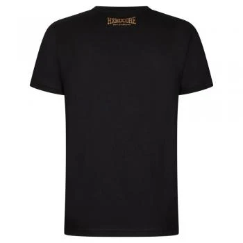 100% Hardcore T-Shirt "Essential" black gold back