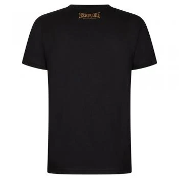 100% Hardcore T-Shirt "Essential" black gold Rueckseite