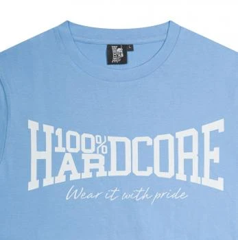 100% Hardcore T-Shirt "Essential" blau detail