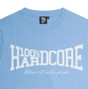 100% Hardcore T-Shirt "Essential" blue detail