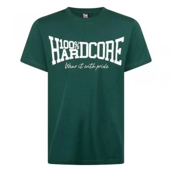 100% Hardcore T-Shirt "Essential" green front