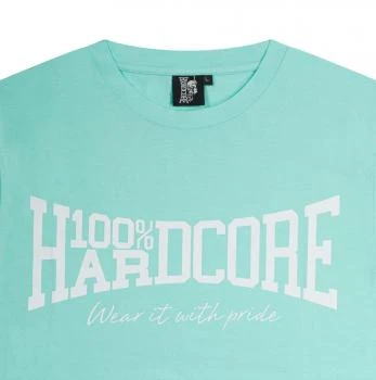100% Hardcore T-Shirt "Essential" mint detail