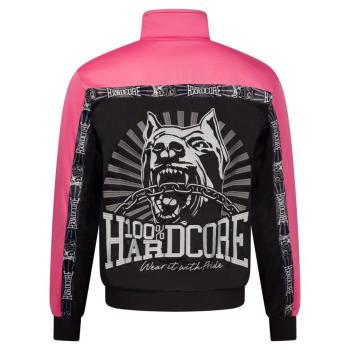 Preview: 100% Hardcore Trainingsjacke "Classic" schwarz/pink