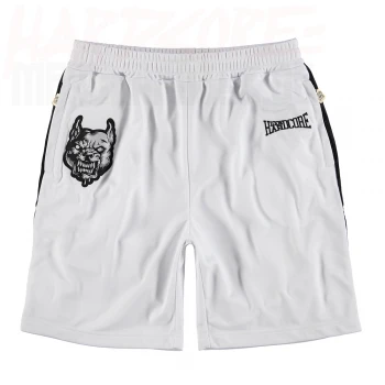100% Hardcore Shorts Branded white (Unisex)