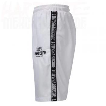 100% Hardcore Shorts "United Sports" white (unisex)