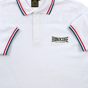 100% Hardcore Poloshirt the Brand white