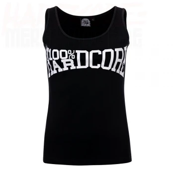 100% Hardcore Lady Tanktop the Brand black/white (M)