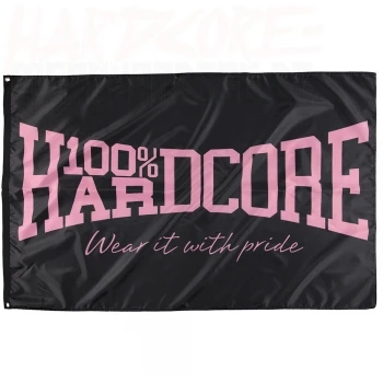 100% Hardcore Banner the Brand pink