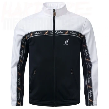 Australian Trainingsjacke "all over" schwarz/weiss