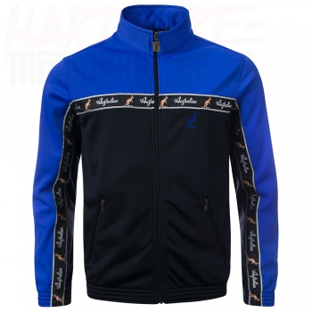 Preview: Australian Trackjacket "all over" black / royal blue (3.0)