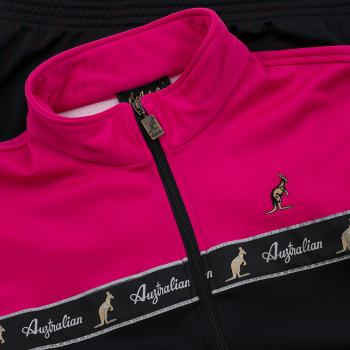 Australian Trainingsjacke "all over" schwarz/pink