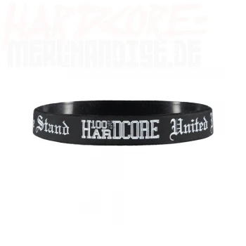 100% Hardcore Silicon Wristband black/white