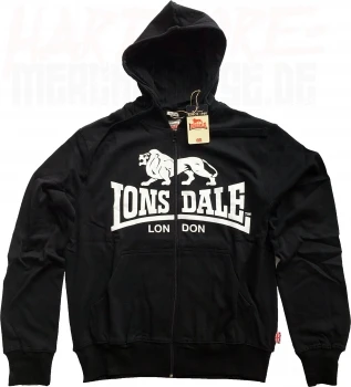 Lonsdale Kapuzensweatjacke "Krafty" schwarz