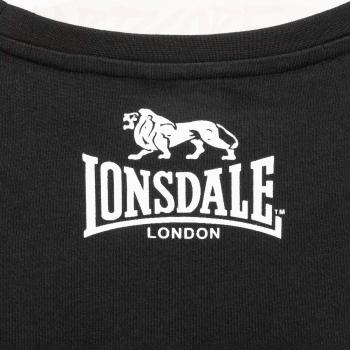 Lonsdale T-Shirt Gots black logo detail