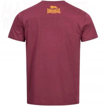 Lonsdale T-Shirt Gots vintage oxblood backside