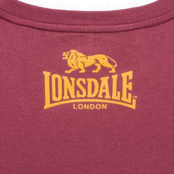 Lonsdale T-Shirt Gots vintage oxblood detail