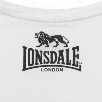 Lonsdale T-Shirt Gots weiss logo detail