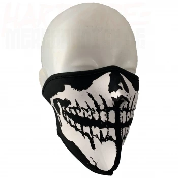 Halfmask "Skull" black